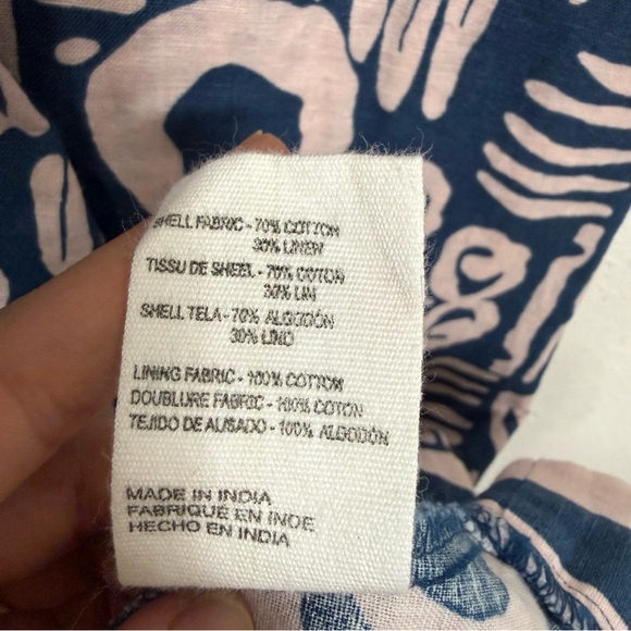 Cleobella Zola Maxi Dress Isla Print Halter Vacation Linen Blend Sz Medium - Picture 10 of 14
